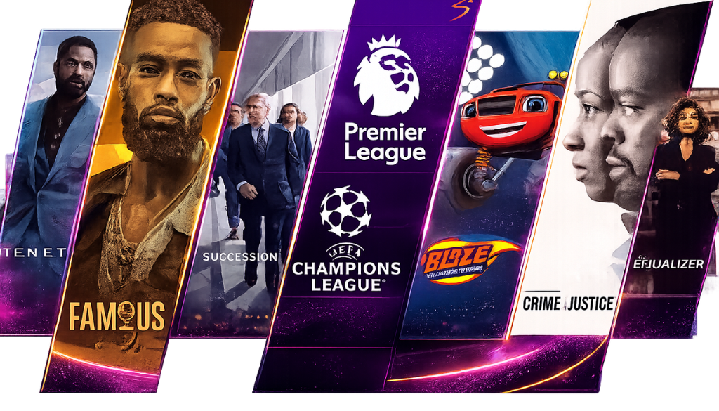 Boss IPTV featuring live sports, Premier League, Champions League, blockbuster movies, TV series, kids entertainment, and premium streaming.