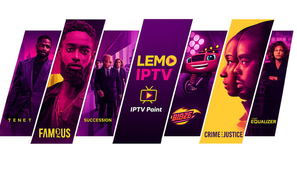 LEMO IPTV by IPTV Point featuring premium movies, TV series, sports, entertainment, and 4K streaming with a modern IPTV interface.